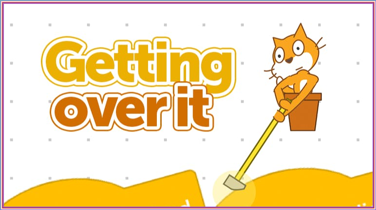 'Getting over it' next to Scratch Cat