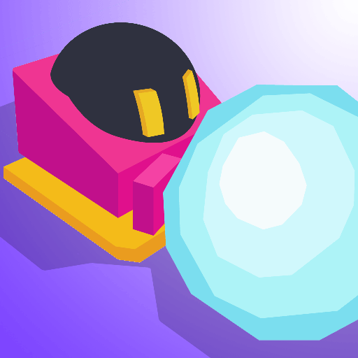 Robot holding a snowball